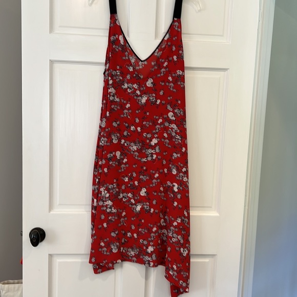 FAB rag & bone asymmetrical dress. Silk w/grosgrain straps, pockets. Red is IN! - Picture 7 of 8
